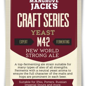 Levadura seca serie Craft Mangrove Jack  New World Strong Ale M42 10g - Club Amigos Cerveceros