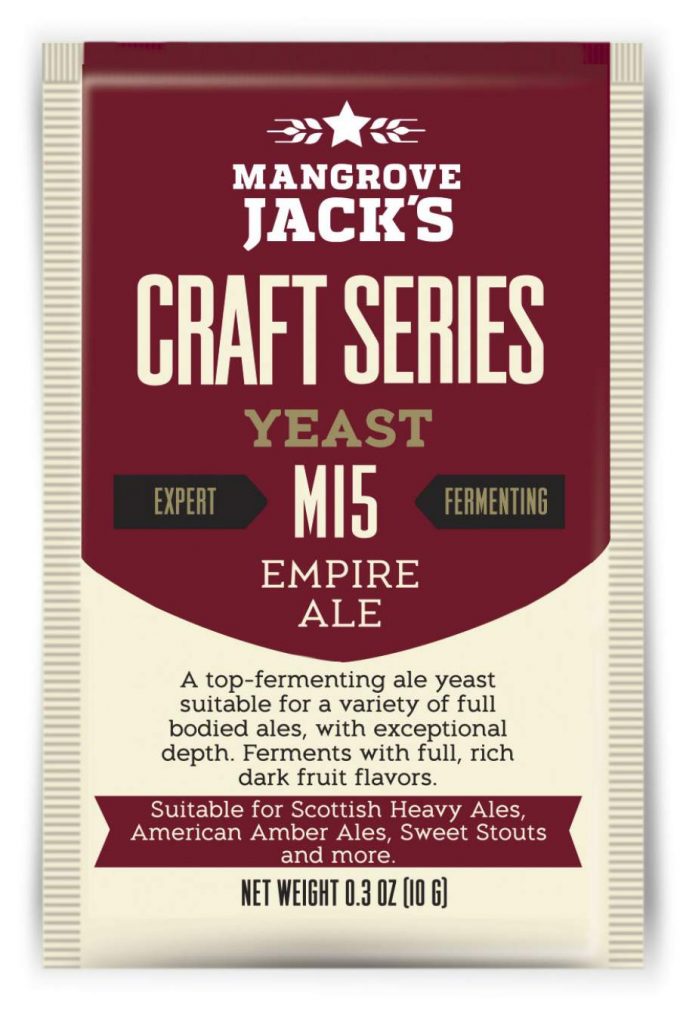 050.719.4 Levadura de cerveza seca serie Mangrove jack’s Craft Empire Ale M15, 10g